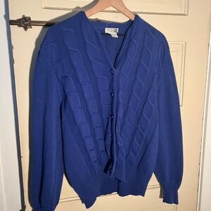 Adele Joyce Vintage Royal Blue Sweater